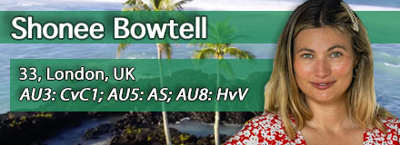 Shonee Bowtell, 32, London, UK