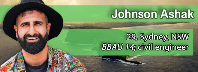 Johnson Ashak, 29, Sydney, NSW