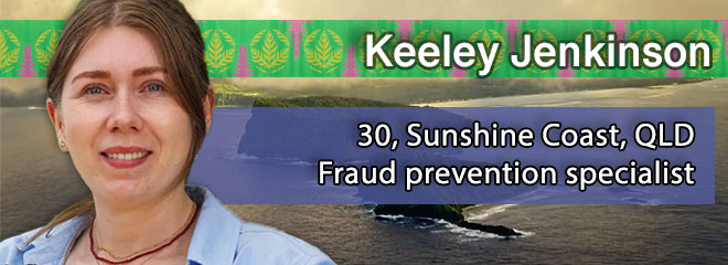 Keeley Jenkinson, 30, Sunshine Coast, QLD