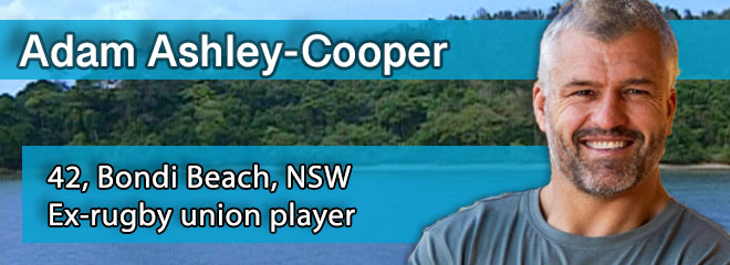 Adam Ashley-Cooper, 42, Bondi Beach, NSW
