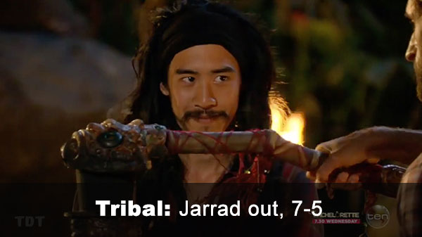 Jarrad out, 7-5