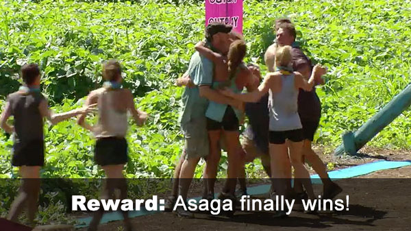 Asaga wins reward