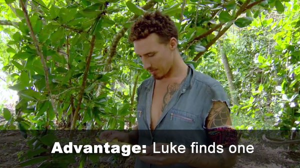 Luke finds advantage