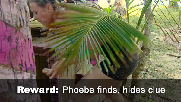 Phoebe finds idol clue
