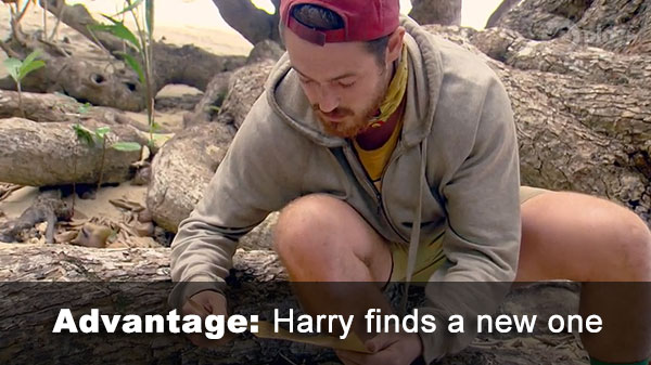Harry finds advantage