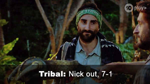 Nick out, 7-1