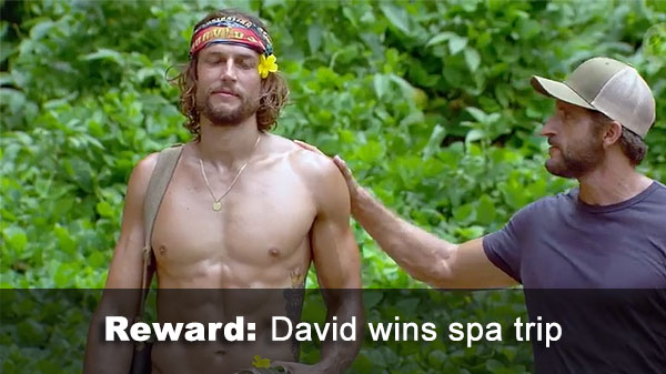 David wins reward