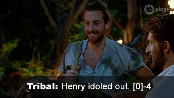 Henry idoled out, [0]-4