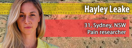 Hayley Leake, 31, Sydney, NSW