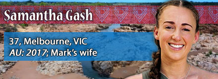 Samantha Gash, 37, Melbourne, VIC