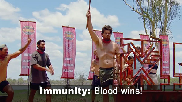 Blood wins immunity
