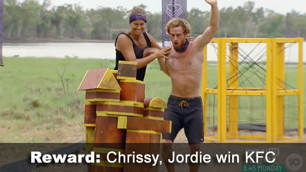 Chrissy, Jordie win reward