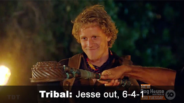 Jesse out, 6-4-1