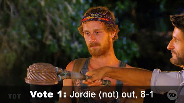 Jordie not really out, 8-1