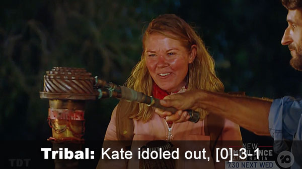 Kate idoled out, [0]-3-1