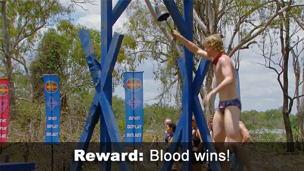 Blood wins reward