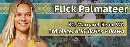 Flick Palmateer, 30, Margaret River, WA