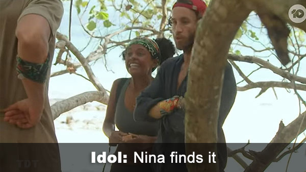 Nina finds an idol