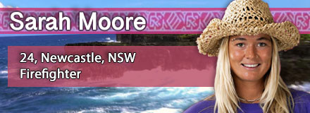 Sarah Moore, 24, Newcastle, NSW