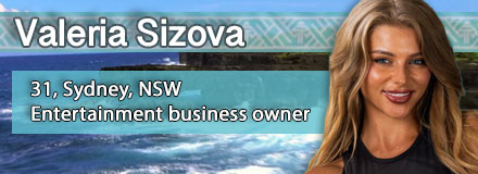 Valeria Sizova, 31, Sydney, NSW