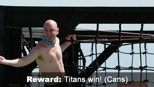 Titans win reward! Titans win reward!