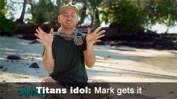 Mark gets Titans idol Mark gets Titans idol