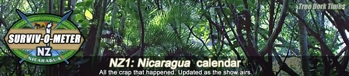 SurvivorNZ 1: Nicaragua calendar