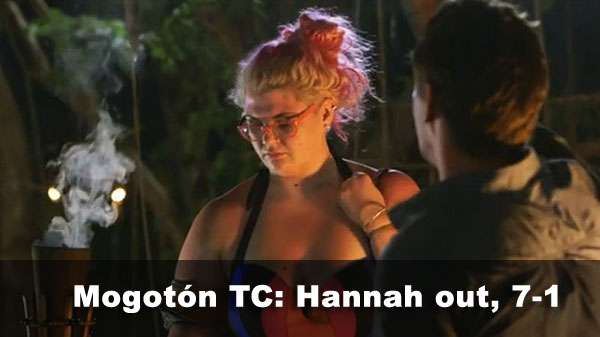 Hannah out, 7-1