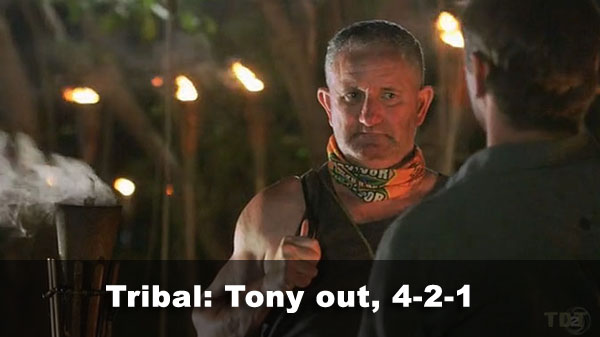Tony out, 4-2-1