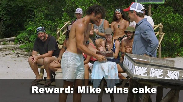 Mike wins reward
