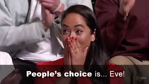 Eve wins fan favorite