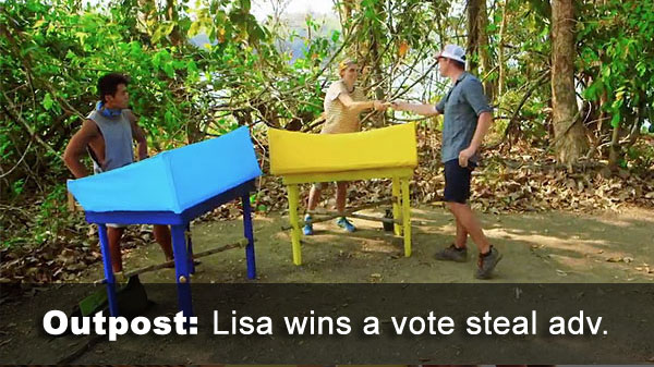 Lisa wins advantage