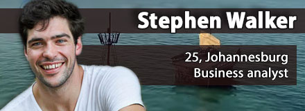 Stephen Walker, 25, Johannesburg
