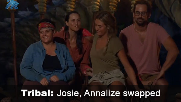 Two votes, two (plus two) people swap tribes