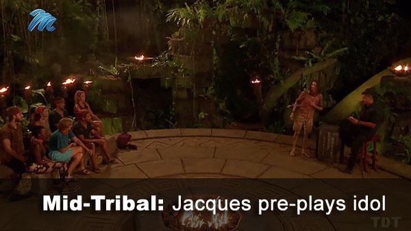 Jacques plays idol