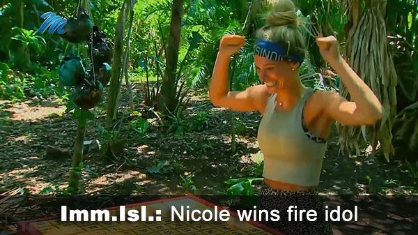 Nicole wins fire idol