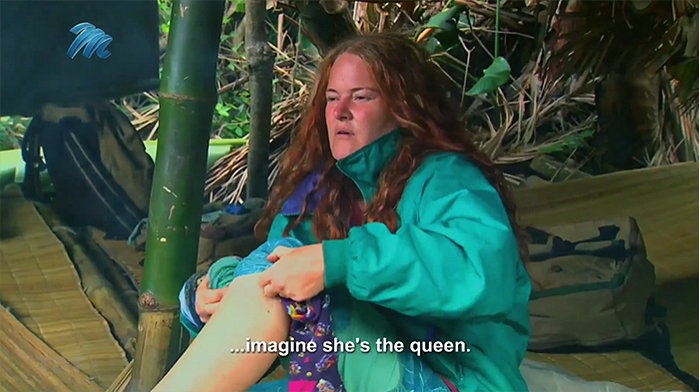 Imagine she's the queen