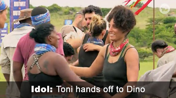 Toni hands idol to Dino