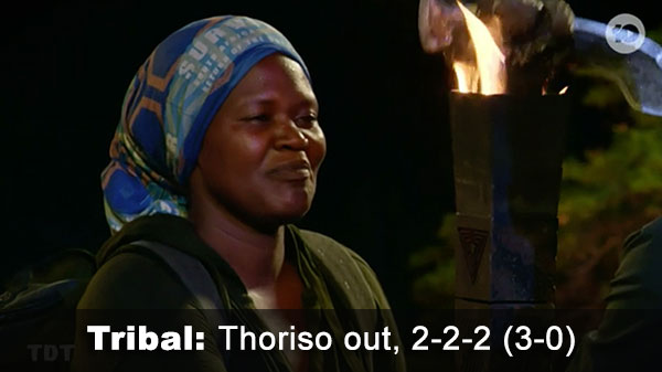 Thoriso out, 2-2-2 (3-0)