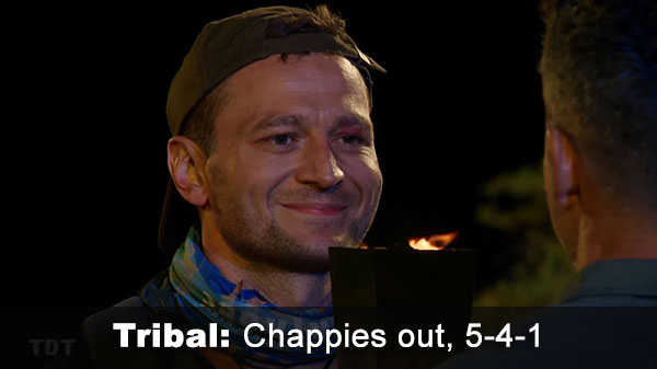 Chappies out, 5-4-1