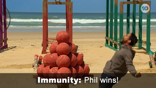 Phil wins immunity