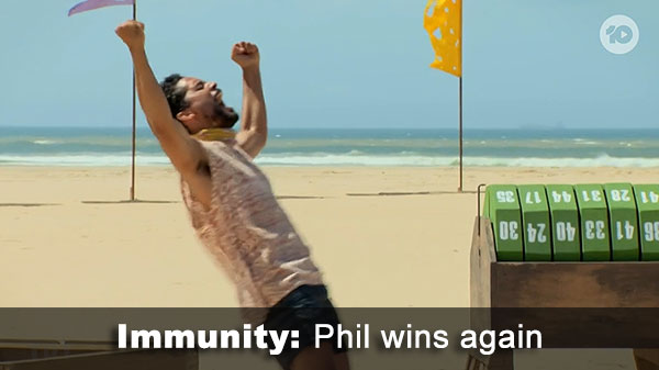 Phil wins immunity Phil wins immunity