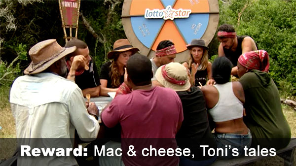 Mac & cheese reward with guests