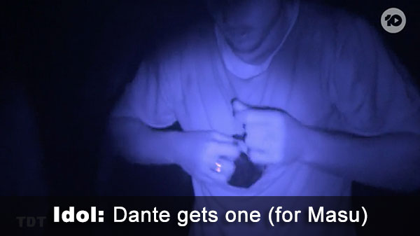 Dante finds an idol only usable by Masu