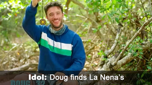 Doug finds idol Doug finds idol