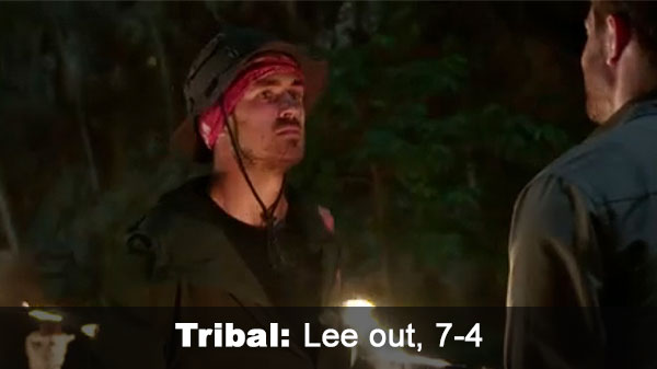 Lee out, 7-4
