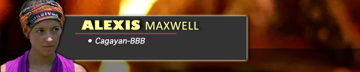 Alexis Maxwell - Survivor: Cagayan