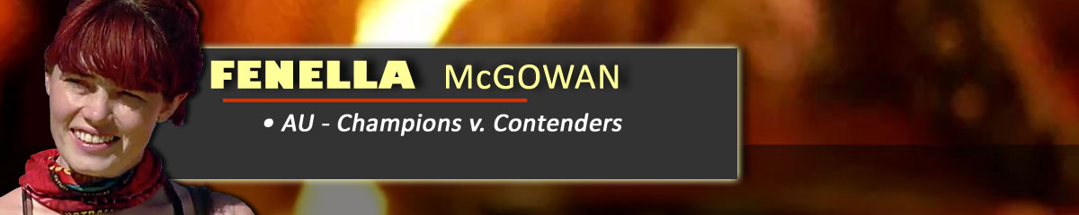 Fenella McGowan - SurvivorAU: Champions v Contenders