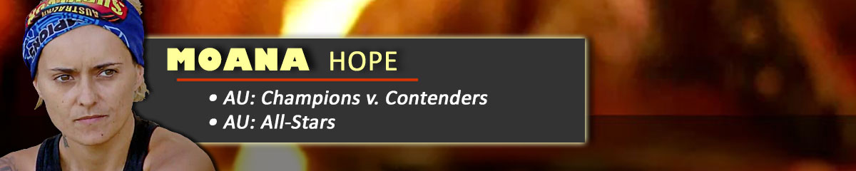 Moana Hope - SurvivorAU: Champions v Contenders, SurvivorAU: All-Stars