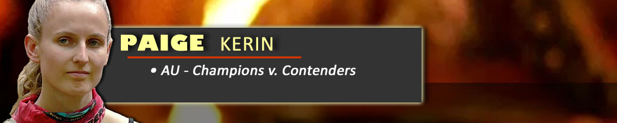 Paige Kerin - SurvivorAU: Champions v Contenders